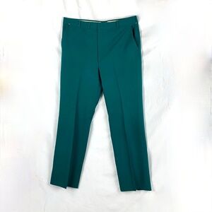 Vintage St Patricks Day Men Green Pants Higgins Golf Trousers 39X33 Easy Care